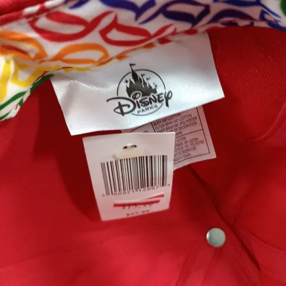 NWT‎ Disneyland Red & Rainbow Mickey Mouse Ears Pride Hat Adult Size Adjustable - Picture 3 of 8